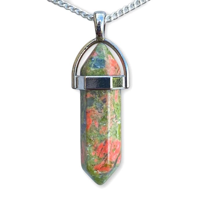 Unakite Crystal Healing Necklace