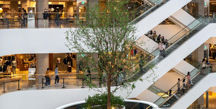 stairs in shopping mall