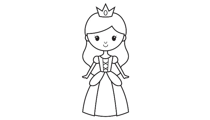 How to draw a princess