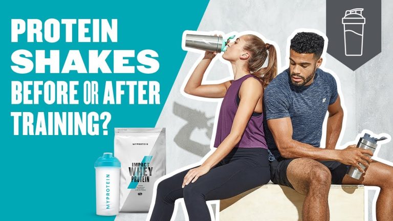 Protein shakes – before or after training?