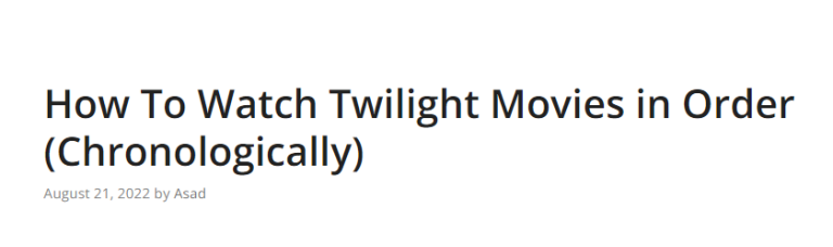 twilight movies in order on netflix